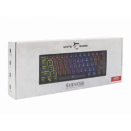 Tipkovnica žična SHINOBI meh.- crna White Shark