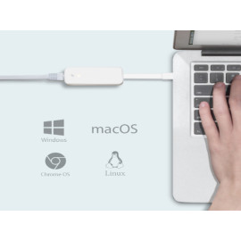 Adapter ethernet USB-C 3.0 muški na RJ45 1G UE300C