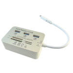 Hub USB-C muški na 3xUSB3.0+SD / TF / M2 / MS Duo