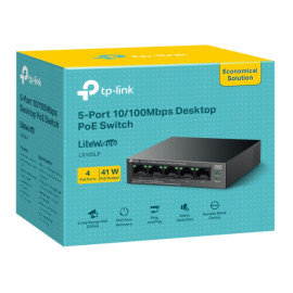 Switch 5-port 10/100M + 4 PoE 41W LS105LP