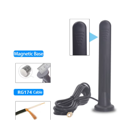 Antena GSM 5G 15dB TS9 muški konektor; 3m