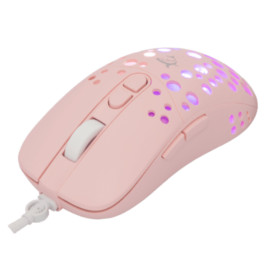 Miš optički TRISTAN 2 - rozi/rgb White Shark