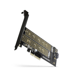 Kontroler PCI-E 4.0x4 na Dual M.2 NVME + SATA LP