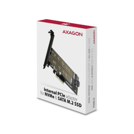 Kontroler PCI-E 4.0x4 na Dual M.2 NVME + SATA LP