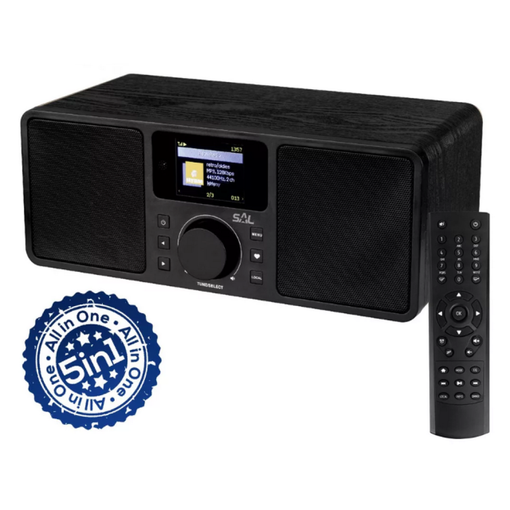 Internet radio SAL INR 5000; DAB+, FM, BT, AUX, EQ