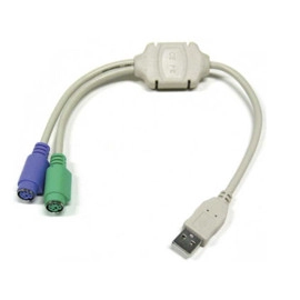 Adapter USB A muški NA 2xPS/2 ženski