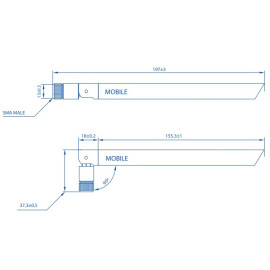 Antena za LTE router 3dB omni
