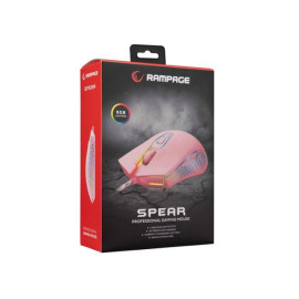 Miš optički USB igraći Rampage SMX-G68 7200dpi roz