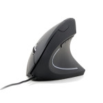 Miš optički USB vertikalni; ergonomski; crni