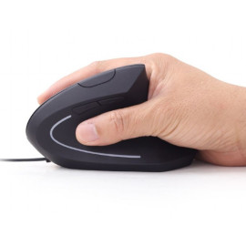 Miš optički USB vertikalni; ergonomski; crni