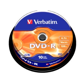 DVD-R Verbatim 4,7GB 16X Mat silver 10kom