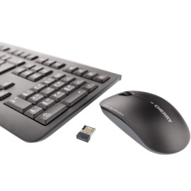 Tipkovnica bežična + miš Cherry DW 3000; crna