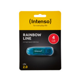 USB stick drive 4GB Intenso Rainbow Line; plavi