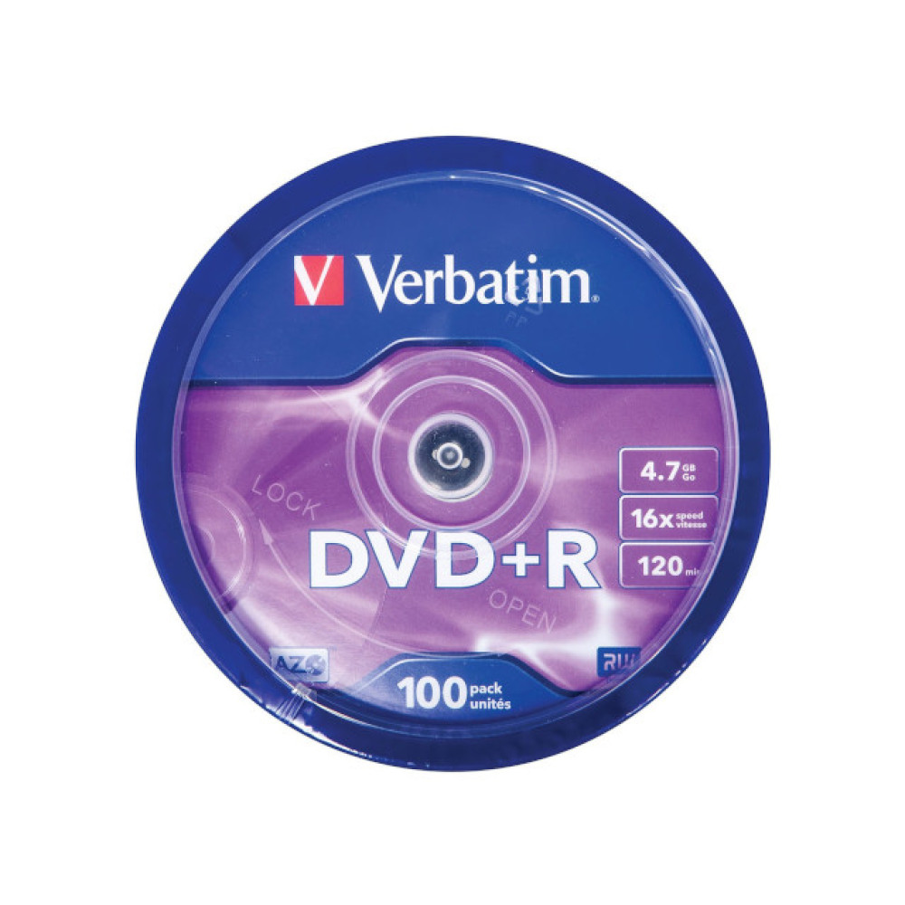 DVD+R Verbatim 4,7GB 16X Silver 10kom 