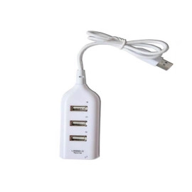 Hub USB 2.0 4-port bijeli; 40cm kabela
