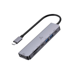 Hub USB-C H-999 7u1 