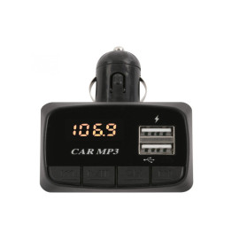 Transmiter FM i punjač 2xUSB 0,5A + daljinski