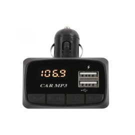 Transmiter FM i punjač 2xUSB 0,5A + daljinski