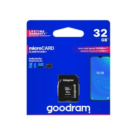 Mem. kartica SDHC 32Gb CL10 micro+adapter GoodRam