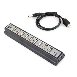 Hub USB 2.0 10-port s mogučnošću napajanja
