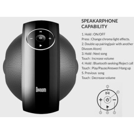 Zvučnik bluetooth Divoom Atom 30W; crni