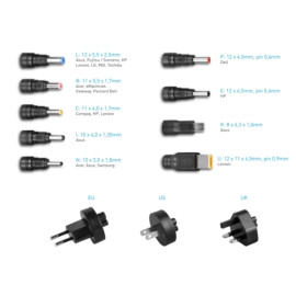 Pretvarač notebook univerzalni 230VAC / 19,5V 45W