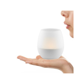 Svijeća LED s efektom; 9,9x9cm 3000K; punjiva