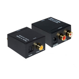 Pretvarač D/A optički IN / 2xRCA OUT + DC kabel