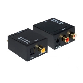 Pretvarač D/A optički IN / 2xRCA OUT + DC kabel
