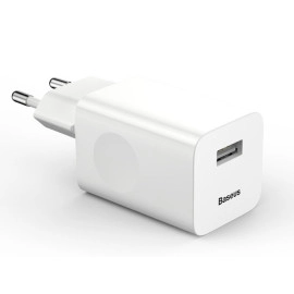 Pretvarač 230VAC / 1xUSB 3A QC 3.0; 15W; bijeli