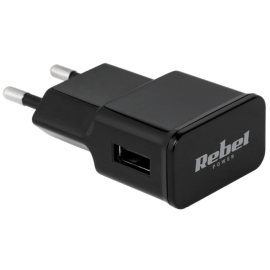Pretvarač 230VAC / 1xUSB 1A; crni