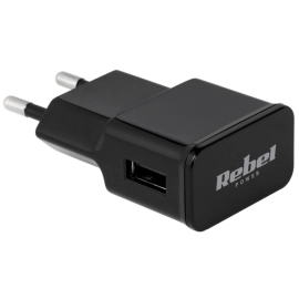 Pretvarač 230VAC / 1xUSB 1A; crni