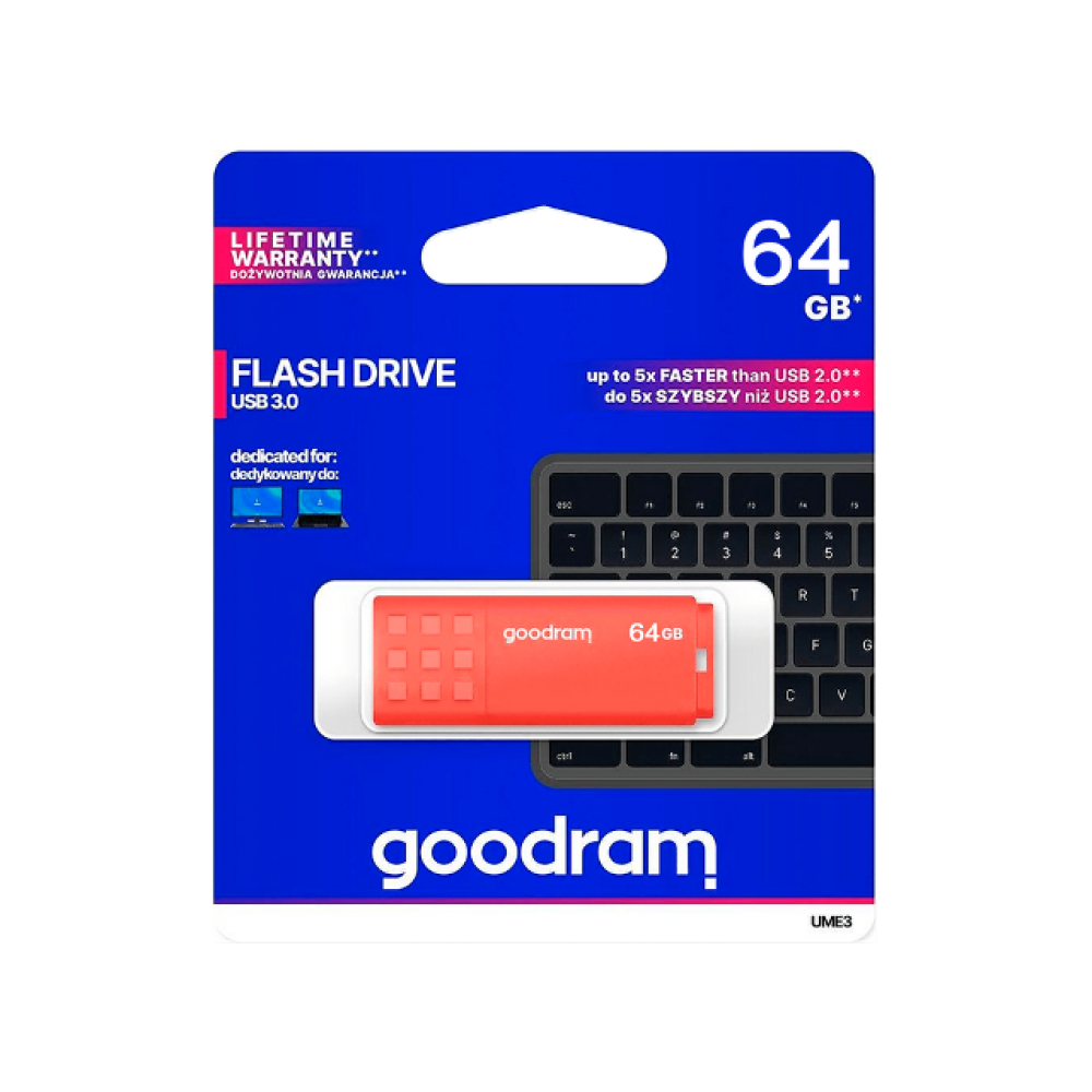 USB stick drive 64GB GoodRam USB 3.0 UME3 USB stick drive 64GB GoodRam USB 3.0 UME3
