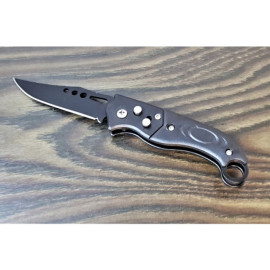 Nož skakavac Dragon; 16cm crni