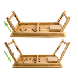 Stalak za notebook rasklopni drveni 62.5x34.5x26cm