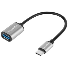 Kabel USB 3.0 A ženski / USB-C; 0,16m; OTG; K&M