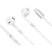 Slušalice mini K&M C2 + mic. USB-C; 1,2m bijele