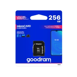 Mem. kartica SDXC 256Gb CL10 micro+adapter Goodram