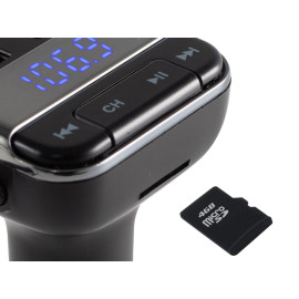Transmiter FM i bluetooth; handsfree; punjač; MIC