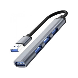 Hub USB 2.0 4-port Izoxis; 14 cm kabela - - - - -