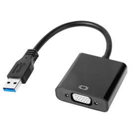 Adapter USB 3.0 muški na VGA ženski 0,25m