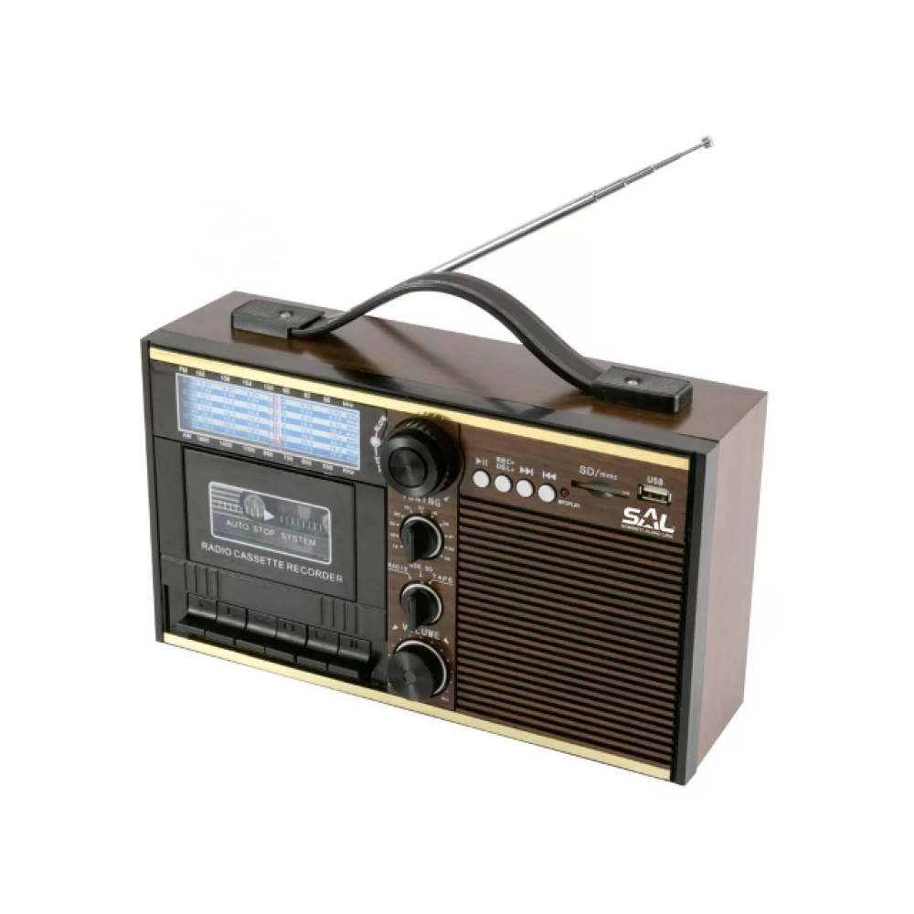 Retro radio, kazetofon, USB/SD/3,5mm RRT 11B SAL Retro radio, kazetofon, USB/SD/3,5mm RRT 11B SAL