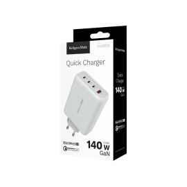 Pretvarač 230VAC / 3xUSB-C 1xUSB GaN PD 140W K&M
