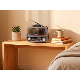 Radio prijenosni retro ACCU Kruger&Matz KM0833