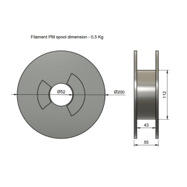 Nit za 3D 1,75mm 0,5kg PPJet bijela PM