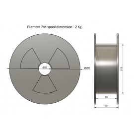 Nit za 3D 1,75mm 2kg PLA bijela PM