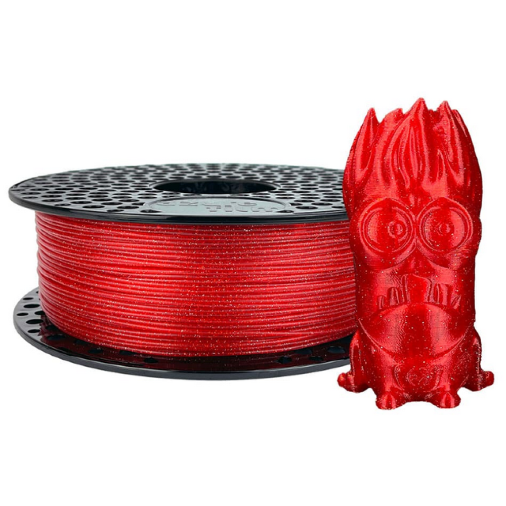Filament 1,75mm 1kg PLA crvena+šljokice Azurefilm