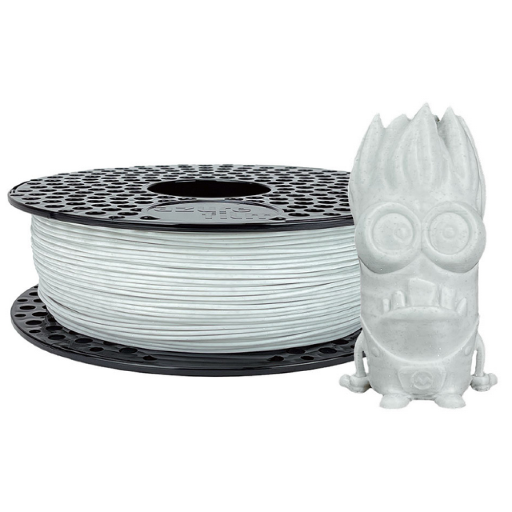 Filament 1,75mm 1kg PLA bijela+šljokice Azurefilm