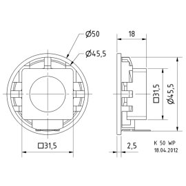 Zvučnik K 50WP 50R 2W/3W; 180-17000Hz Visaton