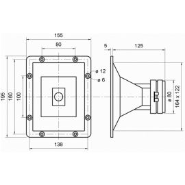 Zvučnik HTH 8.7 8R 200W/300W; 1200-16000Hz Visaton
